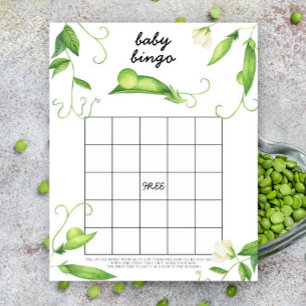 Ärt baby shower - Baby shower bingo spel