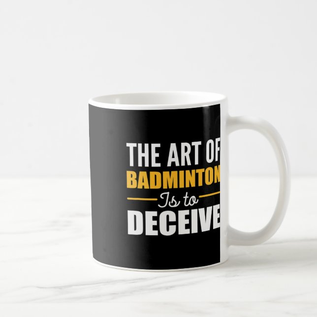 Art Badminton Badminton Player Kaffemugg (Höger)