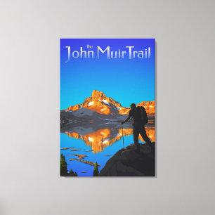 Art - Banderollepaket - John Muir Trail Text Canvastryck