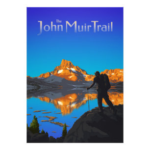 Art - Banderollepaket - John Muir Trail Text Fototryck