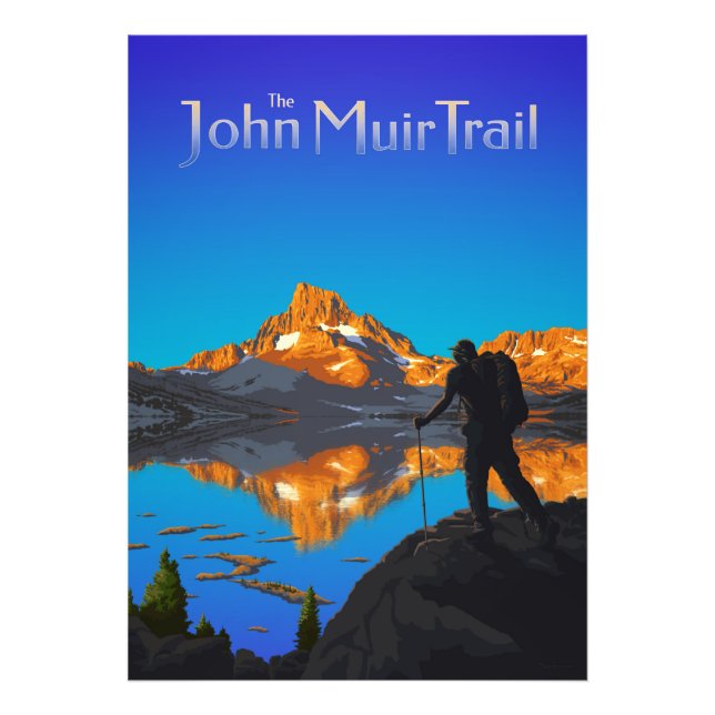 Art - Banderollepaket - John Muir Trail Text Fototryck (Framsidan)