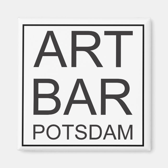 ART & Bar Potsdam Magnet Button by ARTCommerz (Framsidan)