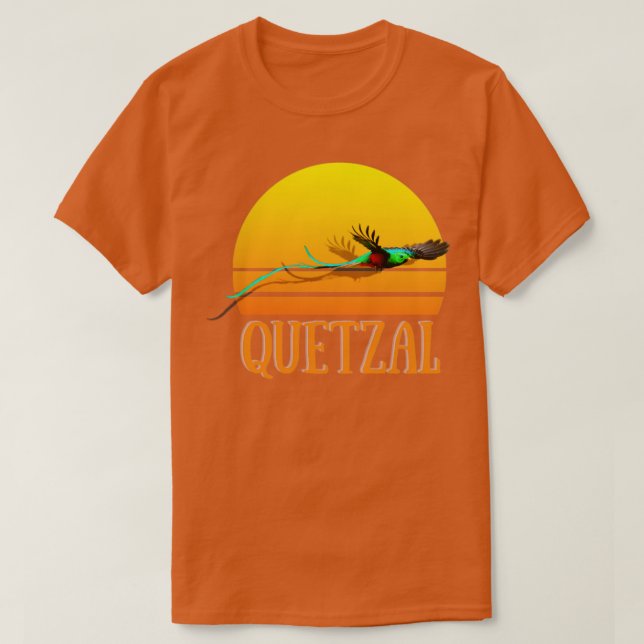 Art Bird Guatemala Birds Souvenir Quetzal 7 T Shirt (Design framsida)