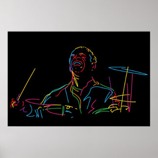 Art Blakey porträtt Poster