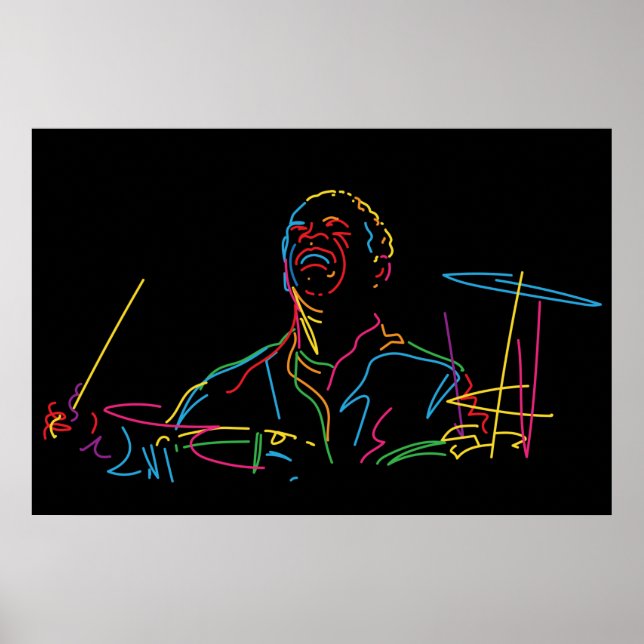 Art Blakey porträtt Poster (Framsidan)