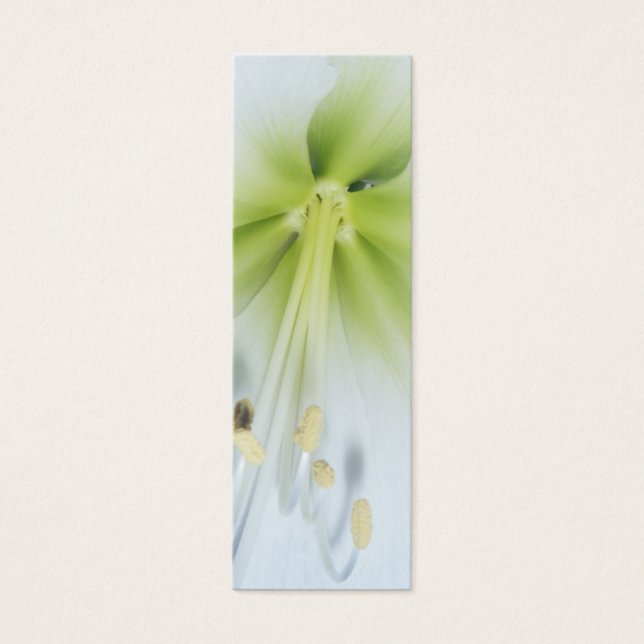 Art-blommans bokmärke litet visitkort (Framsidan)