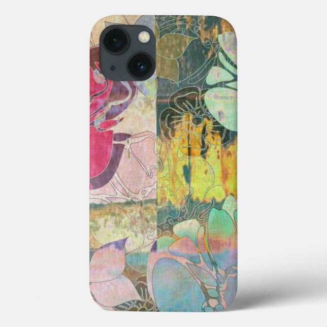Art blommigt grunge mönster (Baksida)