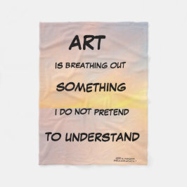 ART BRYTER UT NÅGONTING FLEECEFILT