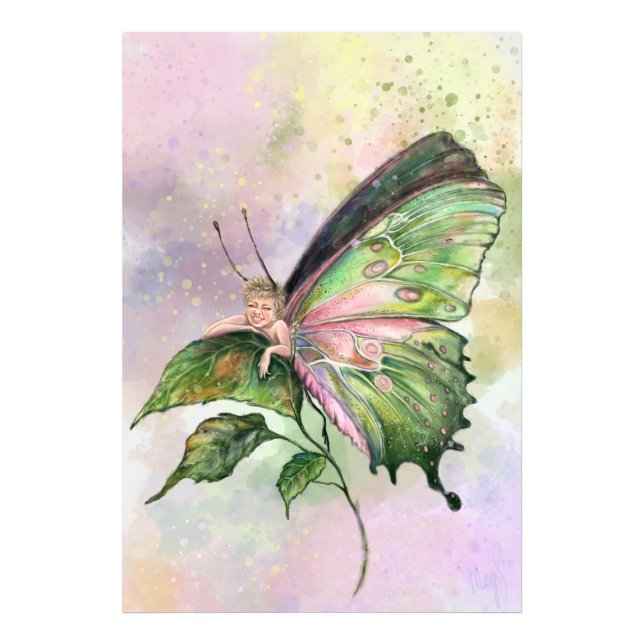 Art Butterfly Funny Poster (Framsidan)