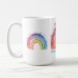 Art by Debi, Regnbåge Kaffemugg