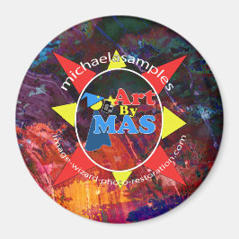 Art By MAS logotyp Magnet