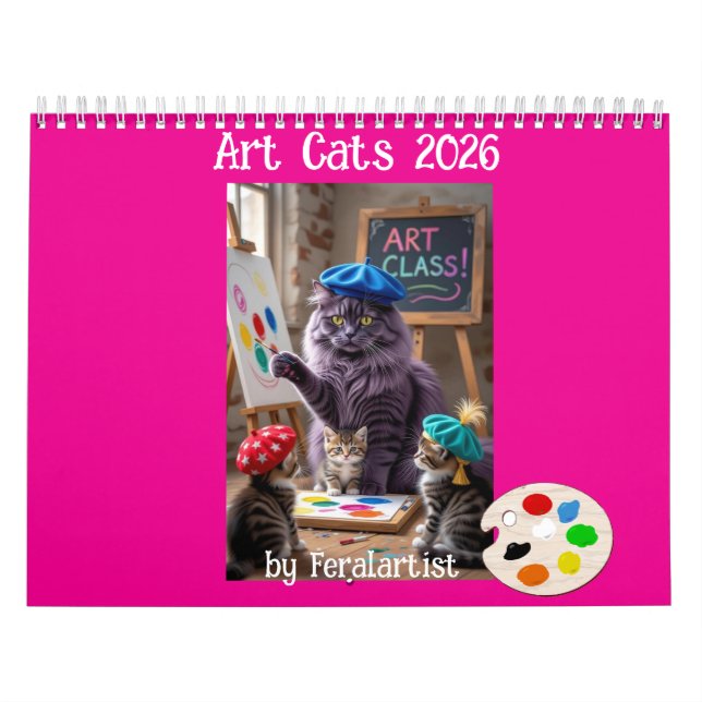 Art Cats Calendar Kalender (Omslag)