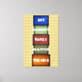 Art Citat 3, namngiven och undertecknad Canvastryck