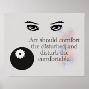 Art - citat om konst - Art Print Poster