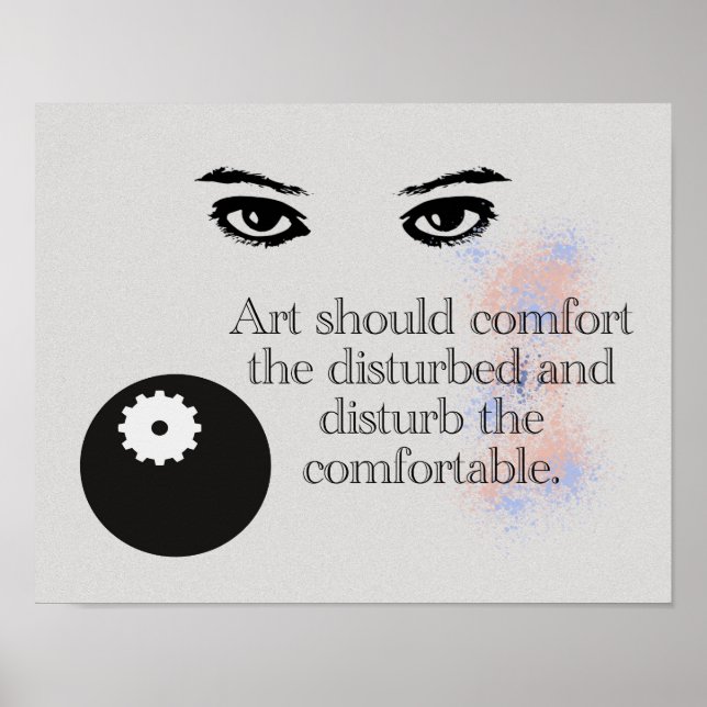 Art - citat om konst - Art Print Poster (Framsidan)