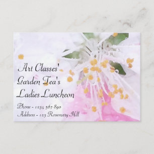 Art Classes Dam Luncheon Garden Teas Inbjudningar