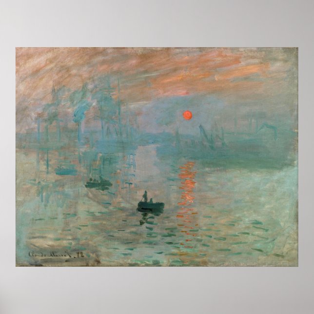 ART - CLAUDE MONET - IMPRESSION SUNRISE POSTER (Framsidan)