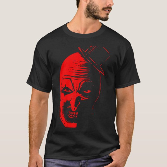 Art Clown the creepy Blored T Shirt (Framsida)