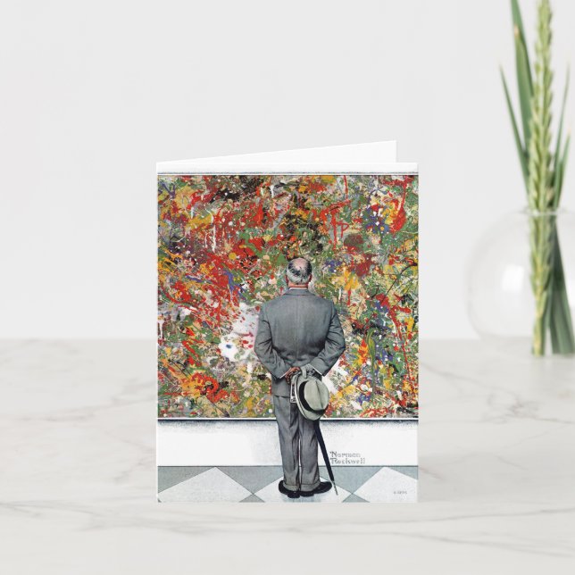 Art Connoisseur av Norman Rockwell Kort (Framsida)