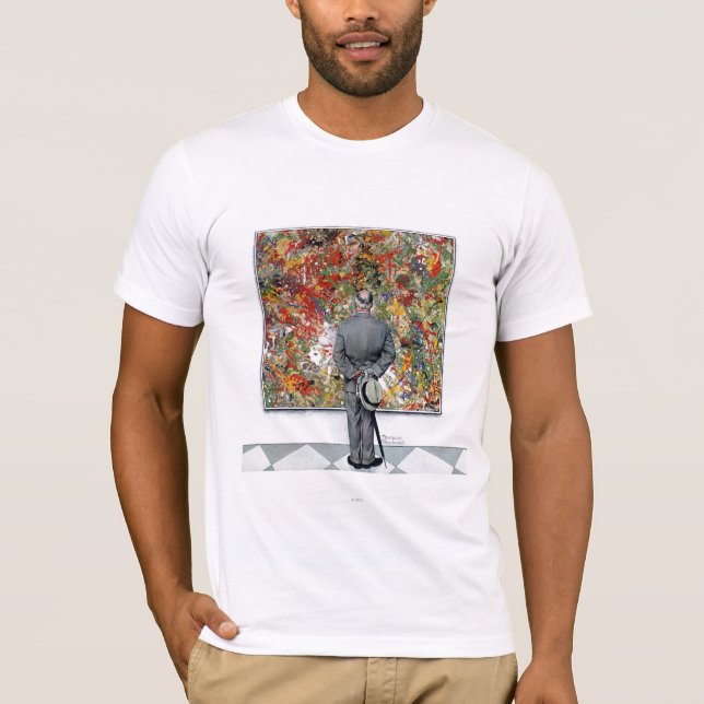 Art Connoisseur av Norman Rockwell Tee Shirt (Framsida)
