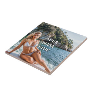 ART! 🎨 Custom Ceramic Tile – Add Image or Text Kakelplatta