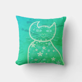 Art,Cute Cat Clipart Kudde
