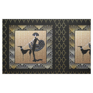 Art Deco 16-tums Cushion Panels Tyg