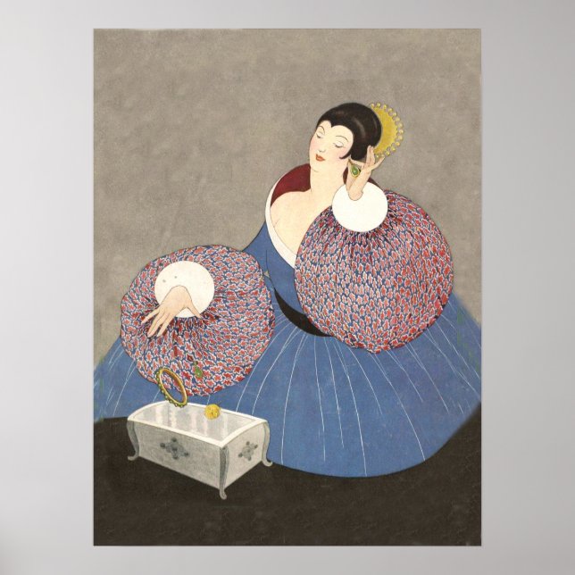 Art Deco 1920-talet Mode Poster (Framsidan)