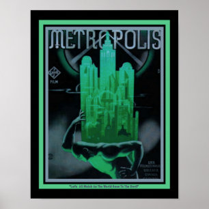 Art Deco 1927"Metropolis"-film Poster