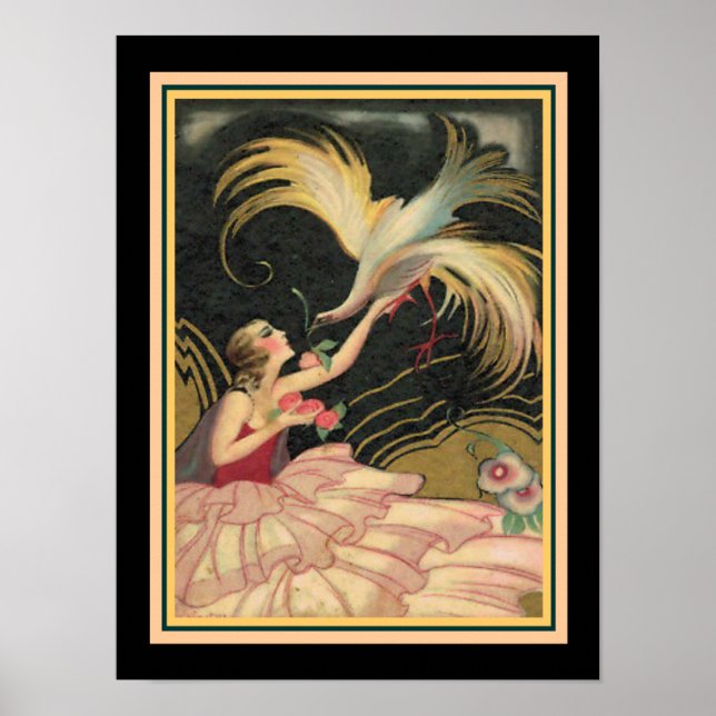 Art Deco 1931 Chiostri-utskrift Poster (Framsidan)