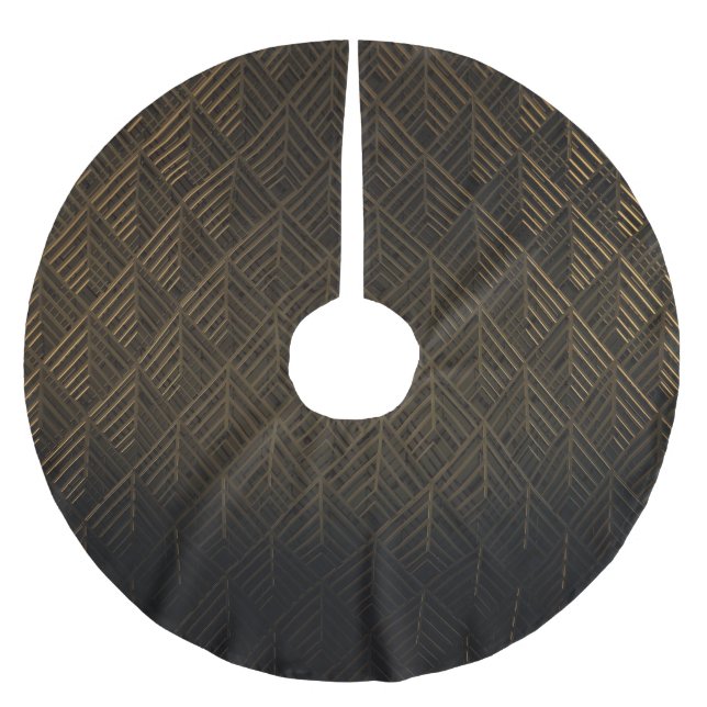 Art Deco 3D-illustration - bakgrund Julgransmatta Borstad Polyester (Framsidan)