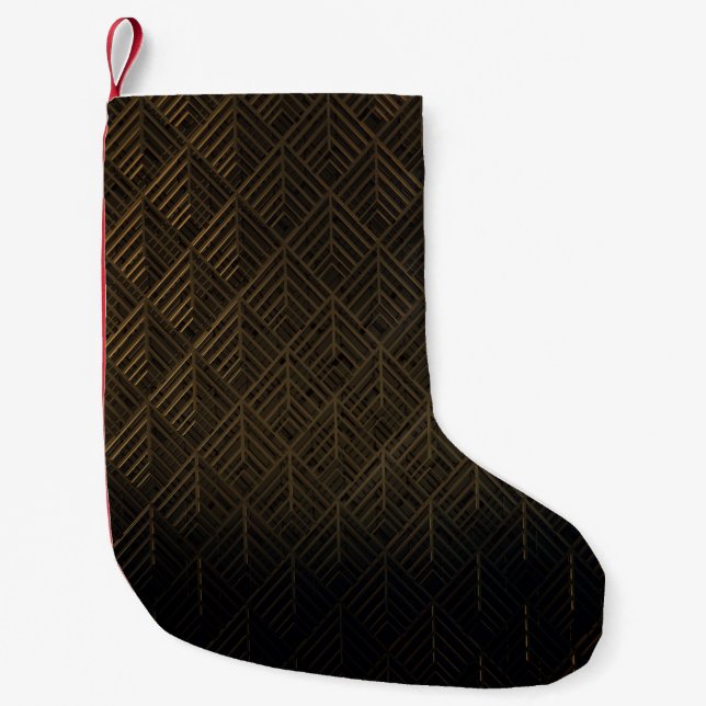 Art Deco 3D-illustration - bakgrund Liten Julstrumpa (Framsidan)