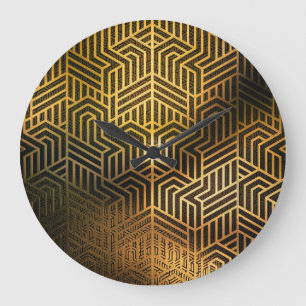 Art Deco 3D Illustration, Reklam Tapet. Stor Klocka