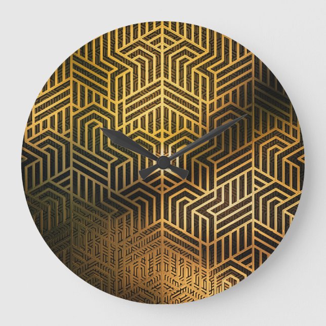 Art Deco 3D Illustration, Reklam Tapet. Stor Klocka (Framsida)