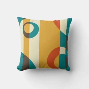 Art deco 50, Stripe Retro Abstrakt Art Kudde