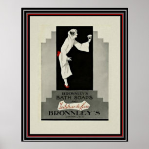 Art Deco Ad Bronnleys tvål 16 x 20 Poster