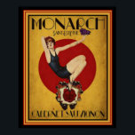 Art Deco Ad for Monarch Cabernet 16 x 20 Poster<br><div class="desc">Cute,  vintage,  Art Deco-reklam Poster för Monarch Cabernet Sauvignon 16 x 20.</div>