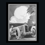 Art Deco, Alex Kow, 1929 Grand Prix Poster<br><div class="desc">Art Deco,  Alex Kow,  poster tillverkad för 1929 års Grand Prix.</div>
