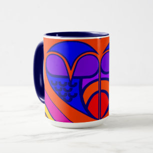 Art Deco Alla hjärtans hjärta Mugg