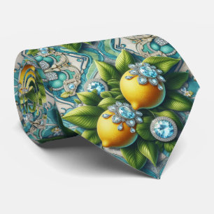Art Deco Amalfi Citron Mediterranean Diamanter Slips