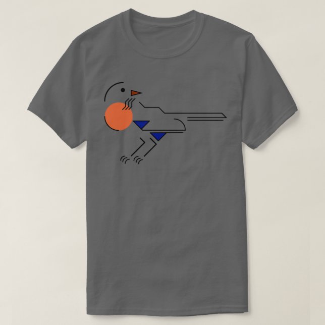 Art Deco American Robin T Shirt (Design framsida)