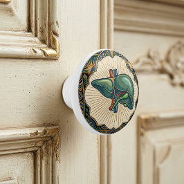Art Deco Anatomical Liver Knopp