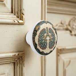 Art Deco Anatomical Lungs Pulmonology Knopp