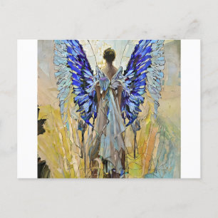 Art deco-ängel vykort