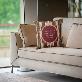 Art Deco-Anpassadet Bible Verse Kudde