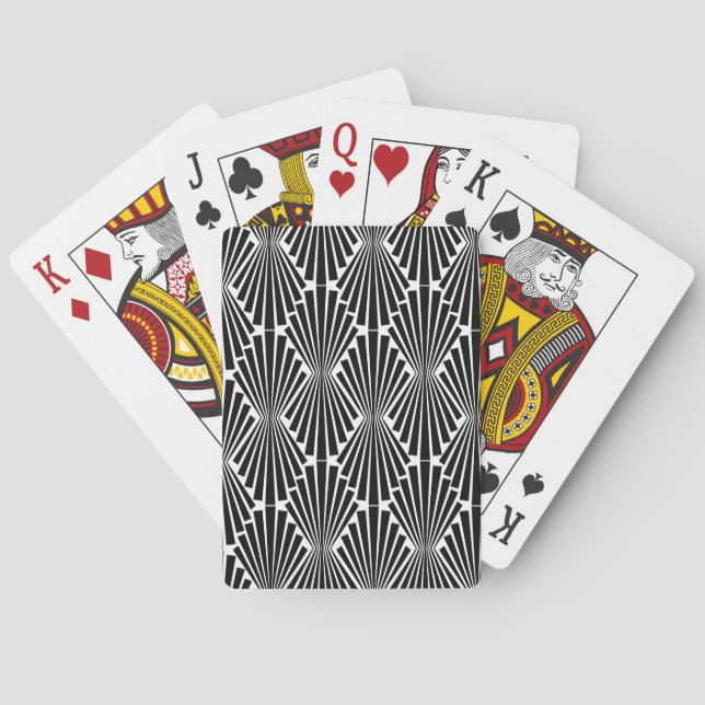Art Deco anpassat mönster Kortlek (Baksidan)