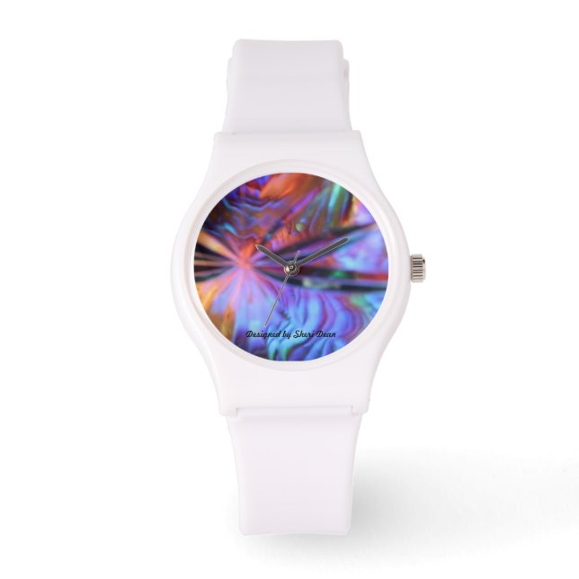 Art Deco Ansikte Black Strap Watch Armbandsur (Framsida)