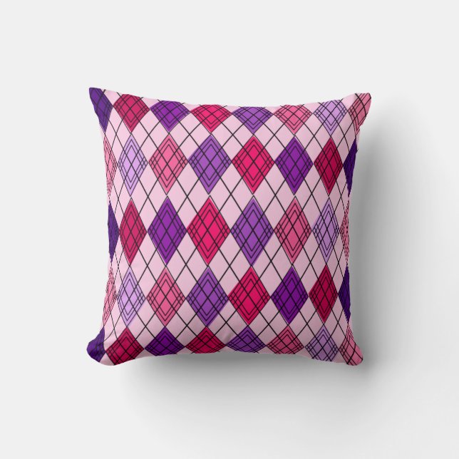 Art Deco Argyle Kudde (Framsida)