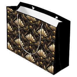 Art Deco arkitektonisk | Svart Luxe presentbag i g