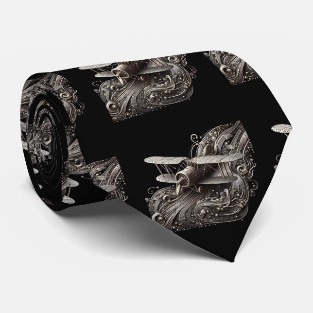Art Deco Art Nouveau Flygplan Kretskort Slips (Rullad)